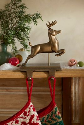 Leaping Stag Stocking Holder