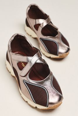 All Black Criss-Cross Mary Jane Flats