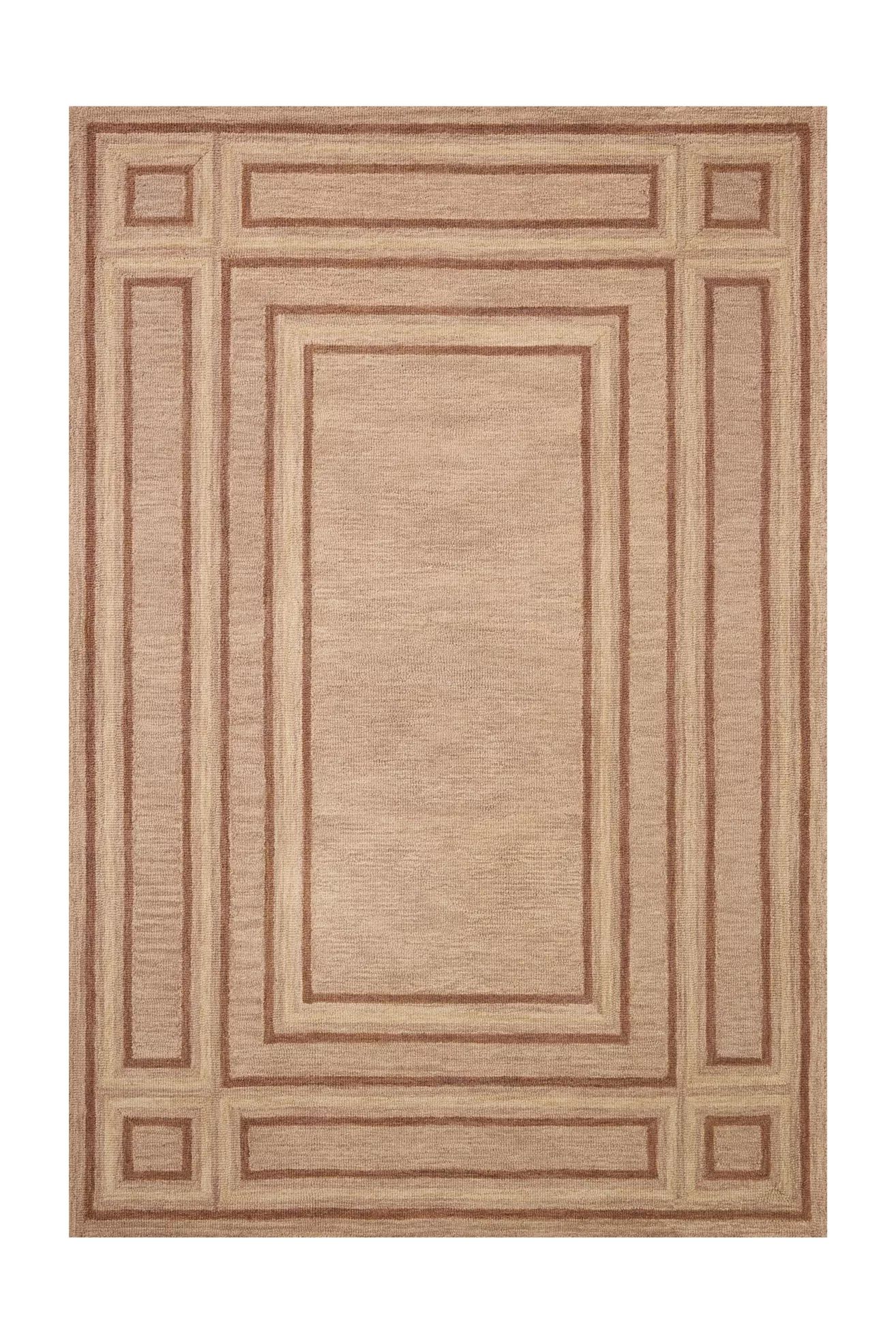 Chris Loves Julia x Loloi Alfie Tufted Wool Border Rug