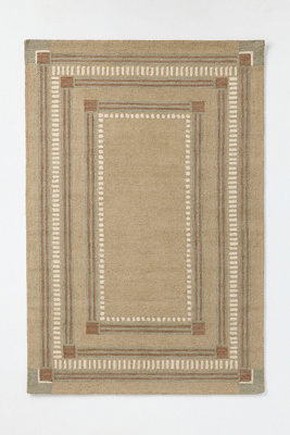 Chris Loves Julia x Loloi Tufted Wool Border Rug | AnthroHome
