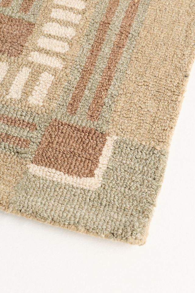 Chris Loves Julia x Loloi Tufted Wool Border Rug | AnthroHome