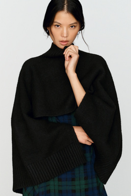 By Anthropologie Funnel Neck Cropped Shrug by Anthropologie