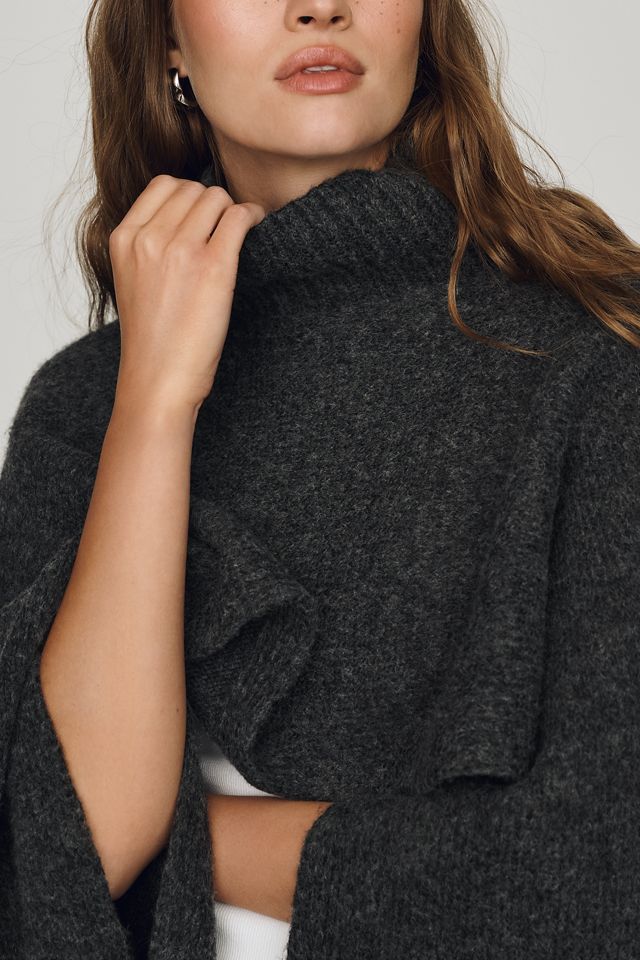 By Anthropologie Funnel-Neck Cropped Shrug #1