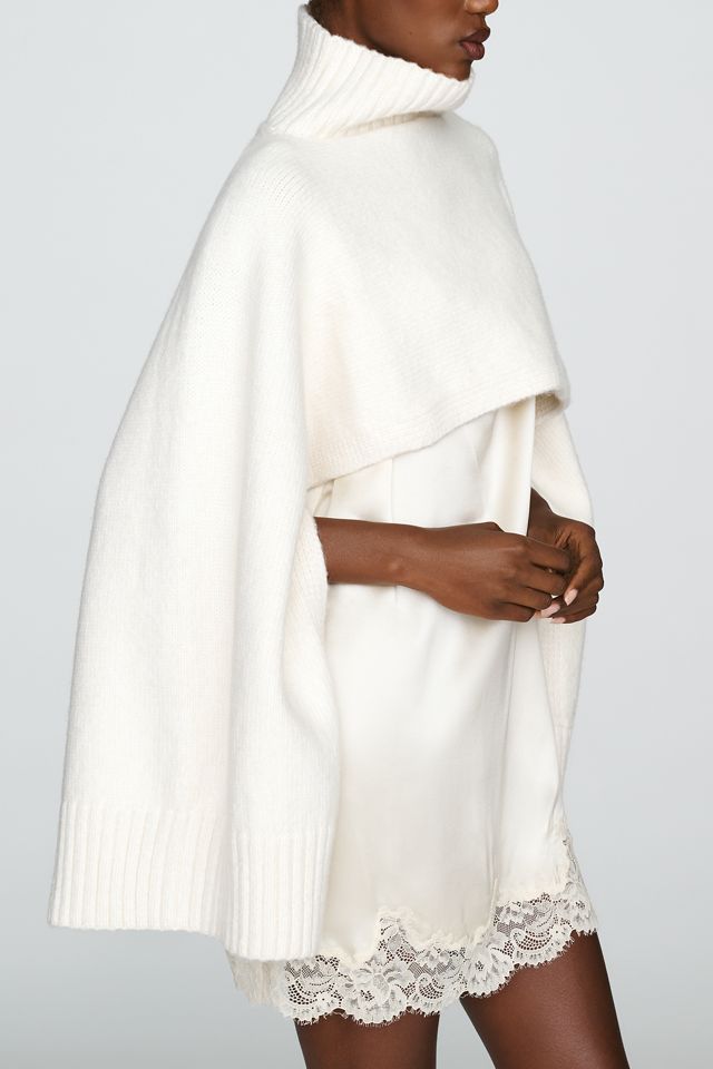 By Anthropologie Funnel-Neck Cropped Shrug #4