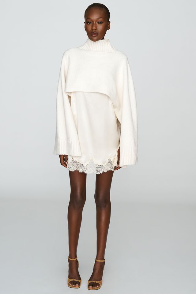 By Anthropologie Funnel-Neck Cropped Shrug #5