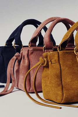 By Anthropologie Faux-Suede Mini Bag