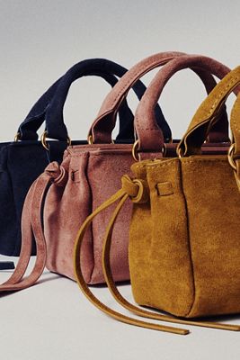 By Anthropologie Faux-Suede Mini Bag