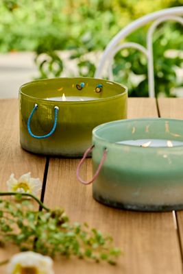 Ombre Glass Citronella Candle