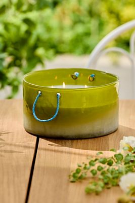 Ombre Glass Citronella Candle