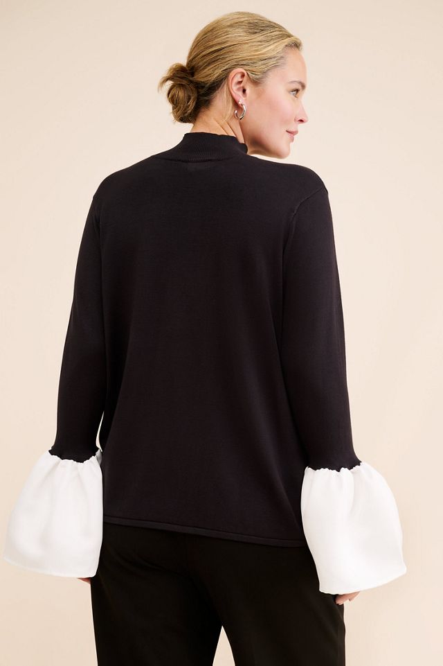 Eloquii Key Hole Button Sweater #1