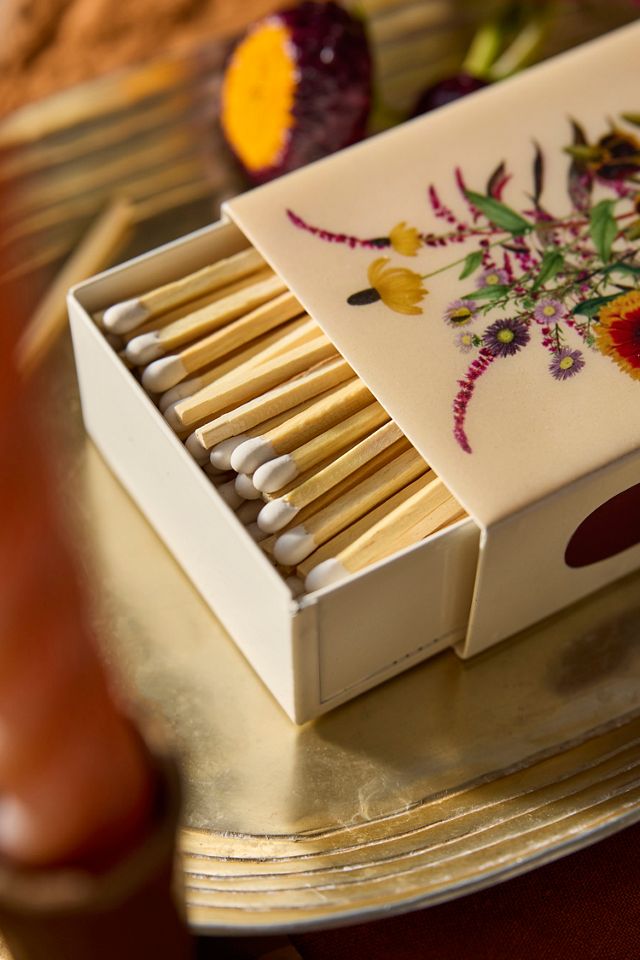 Harvest Floral Enamel Box Matches #1