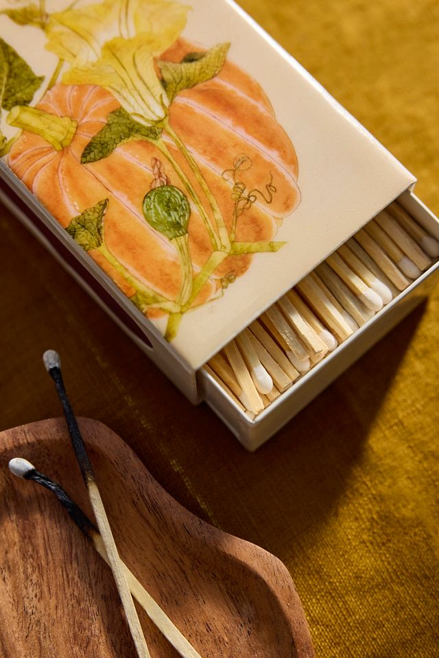 Pumpkin Enamel Box Matches #1