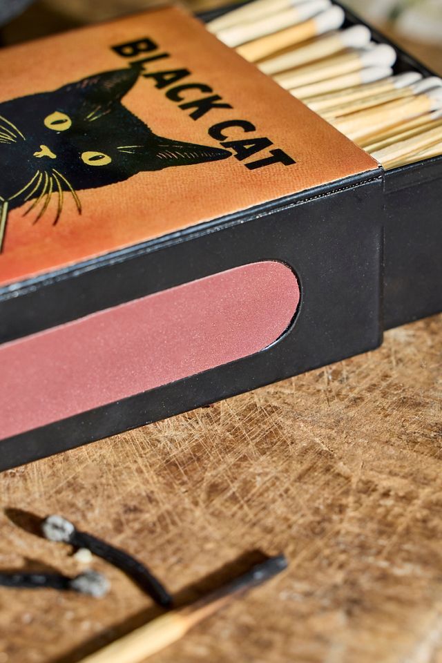 Black Cat Enamel Box Matches #1