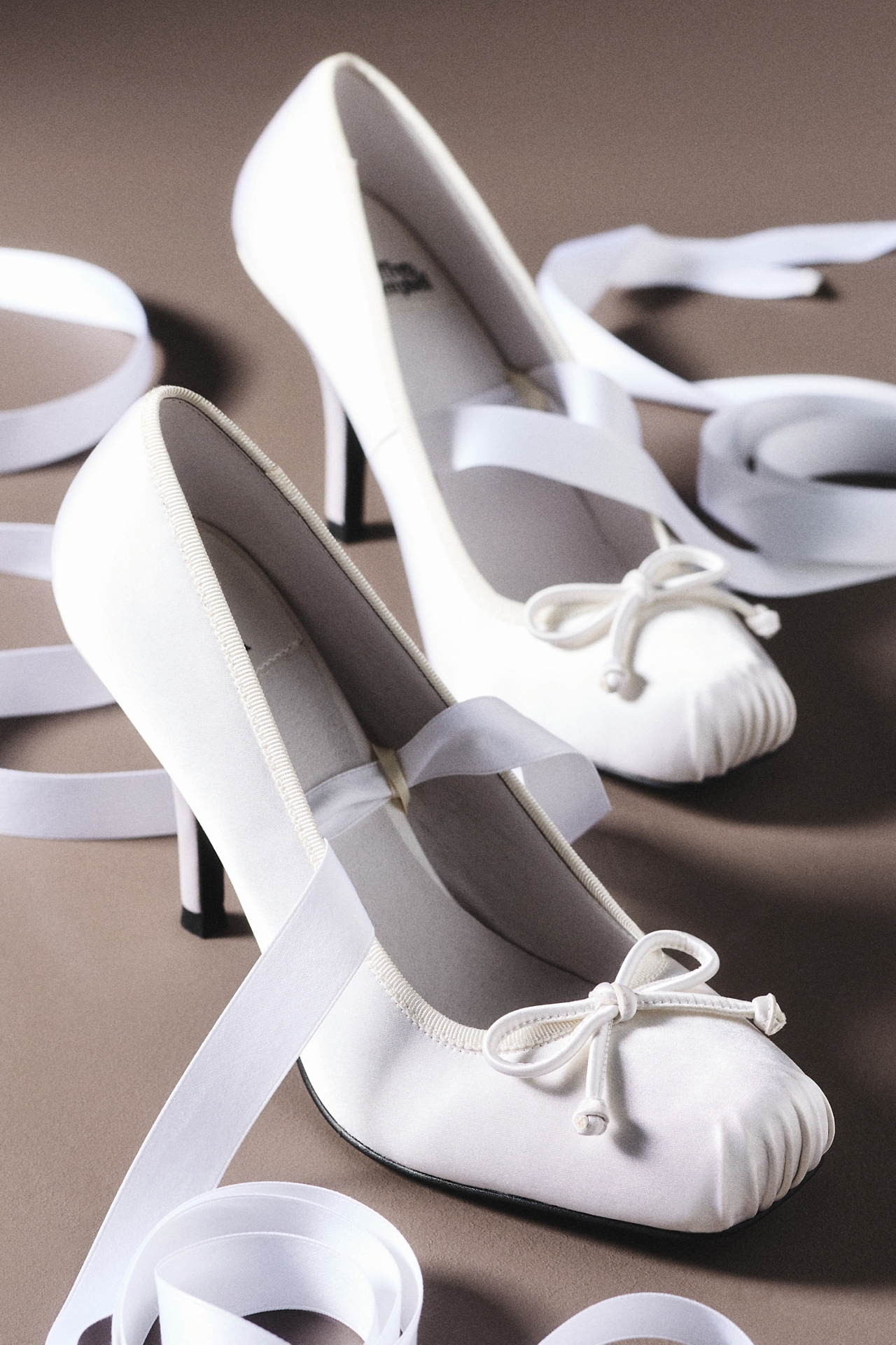 Jeffrey Campbell Nympha Satin Tie-Up Pumps