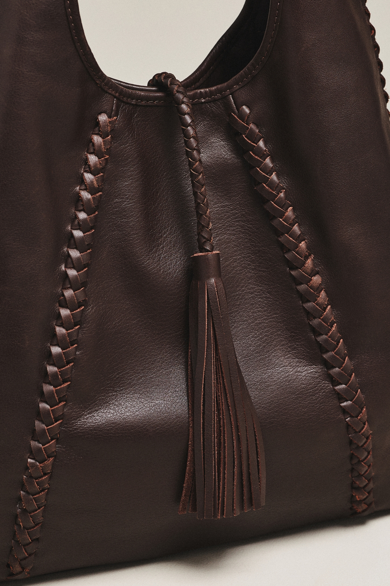btb Los Angeles Piper Suede Tassel Hobo Bag
