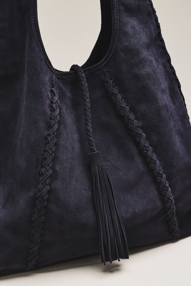 btb Los Angeles Piper Suede Tassel Hobo Bag #2
