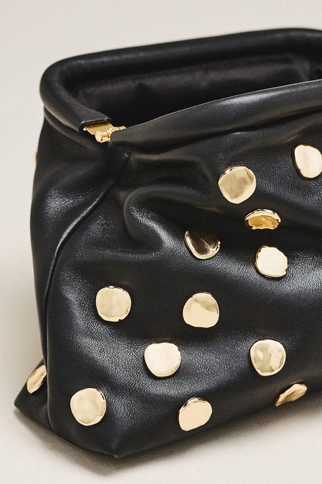 btb Los Angeles Josephine Leather Studded Clutch #2