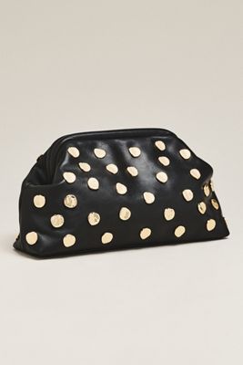 btb Los Angeles Josephine Leather Studded Clutch