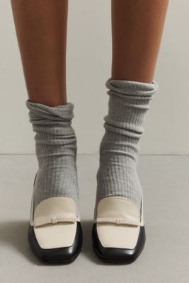 Maeve Bow Square Toe Heels