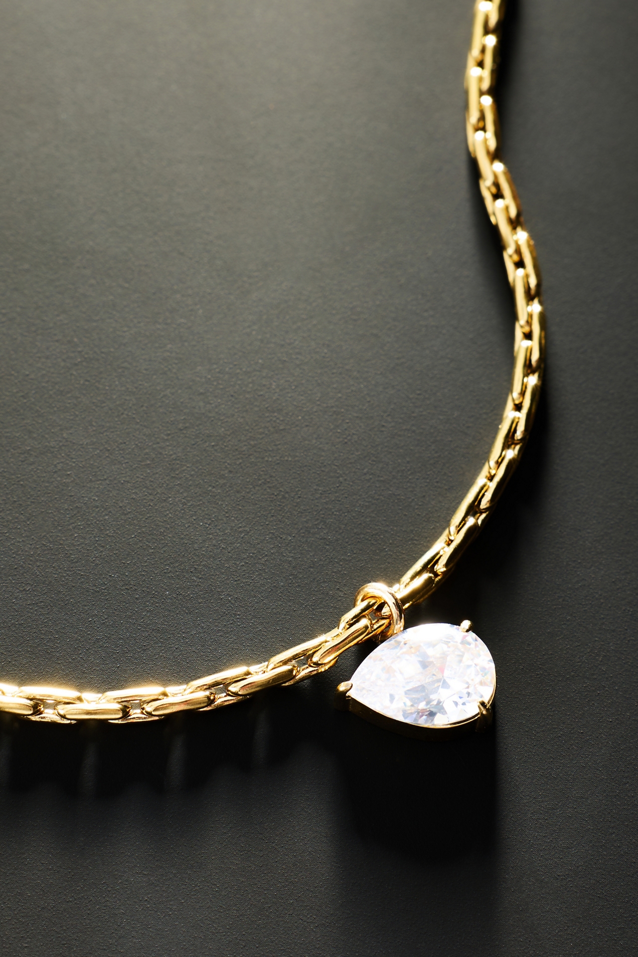 By Anthropologie Demi-Fine Suspended Crystal Necklace