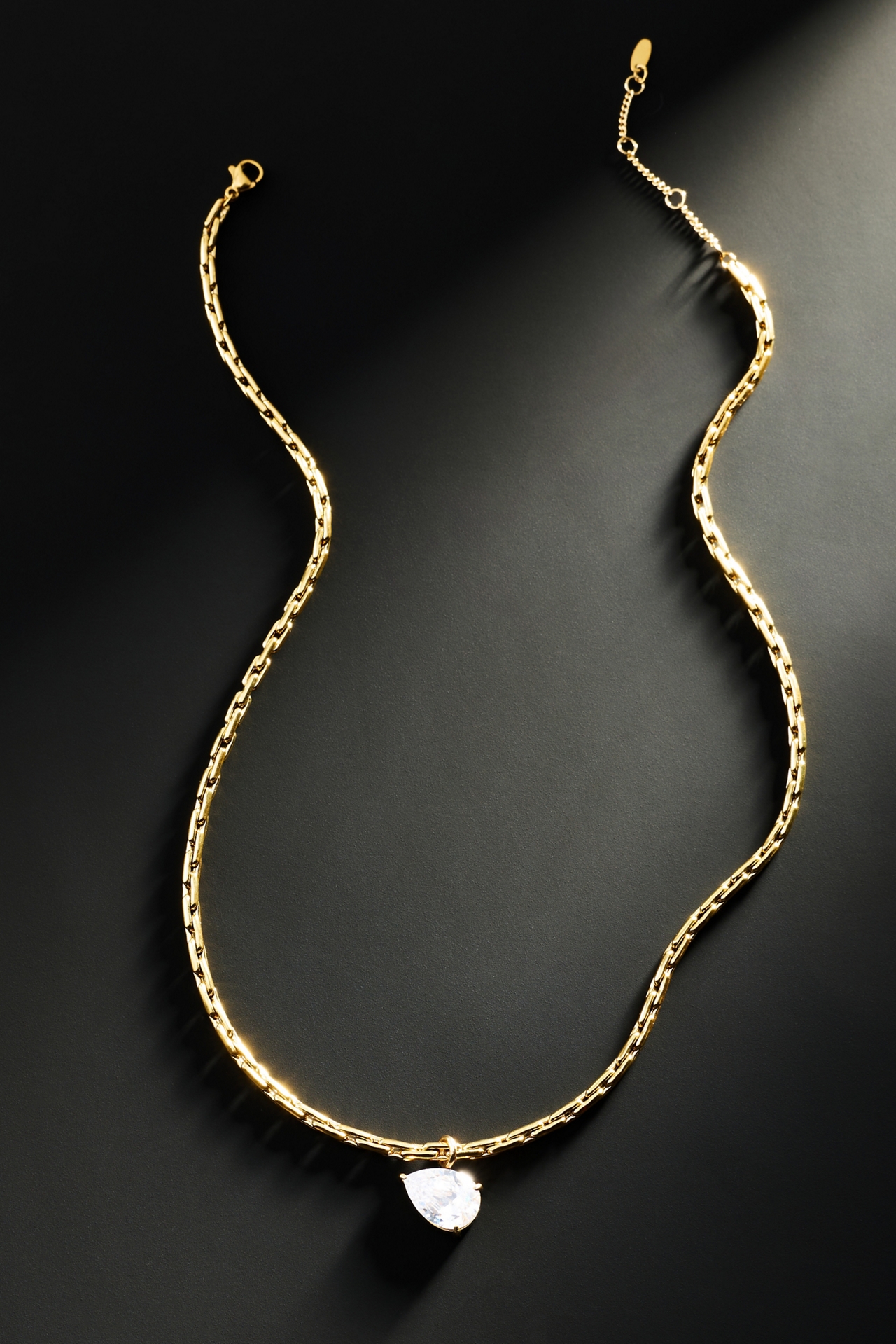 By Anthropologie Demi-Fine Suspended Crystal Necklace