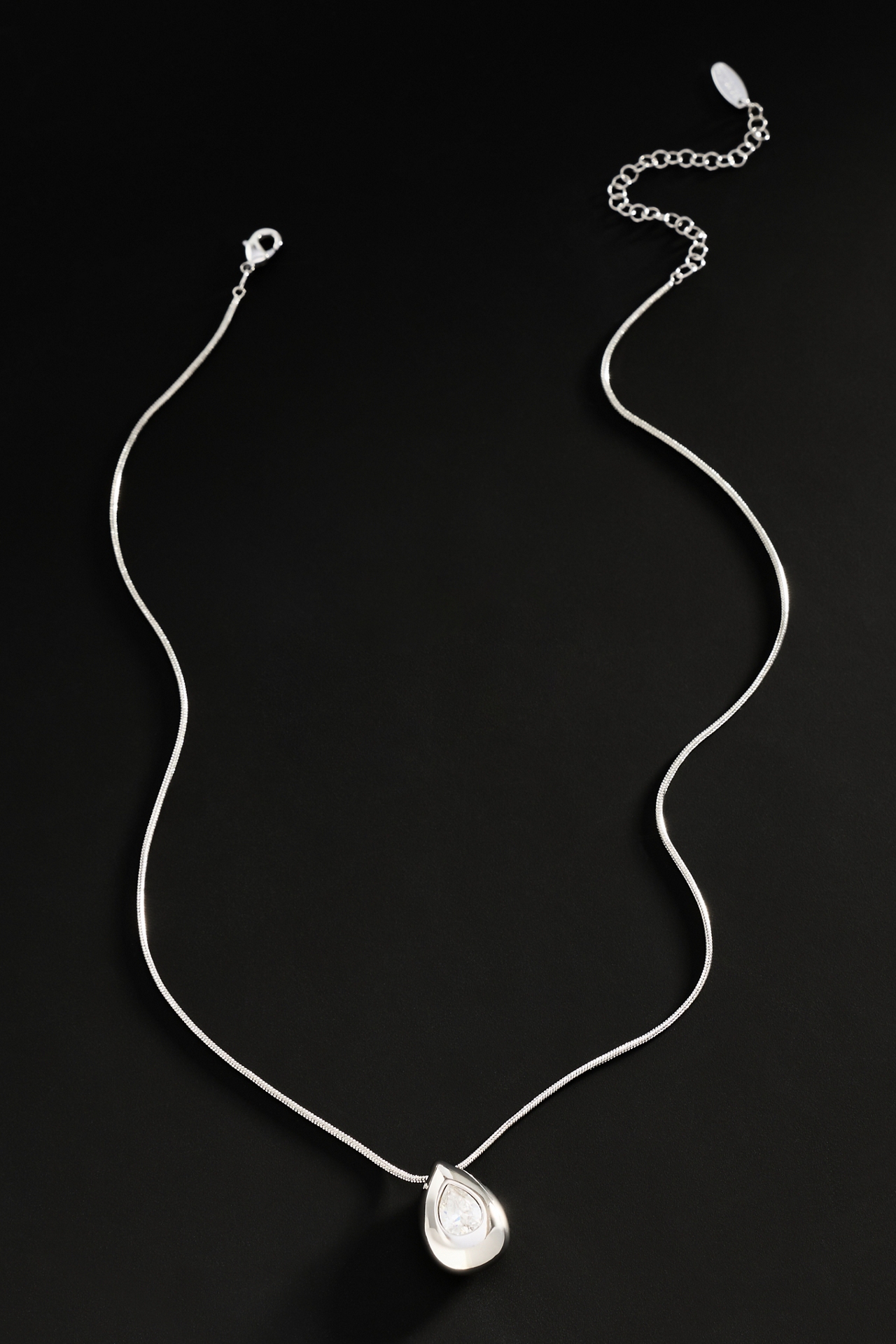 By Anthropologie Demi-Fine Crystal Teardrop Pendant Necklace