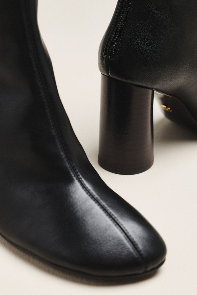 Lola Cruz Round Toe Block Heel Boots #2