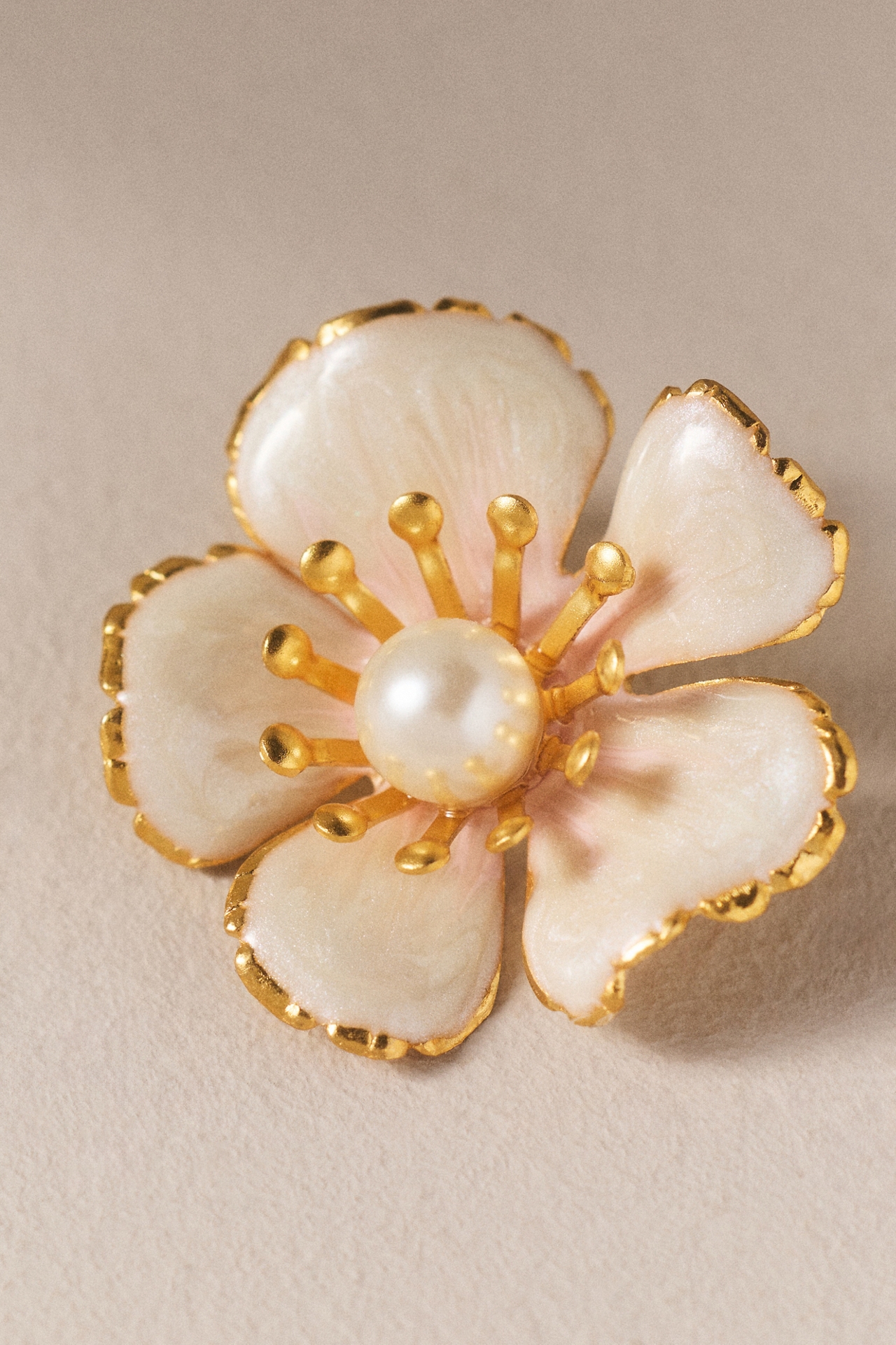 The Pink Reef Flora Pearl Earrings
