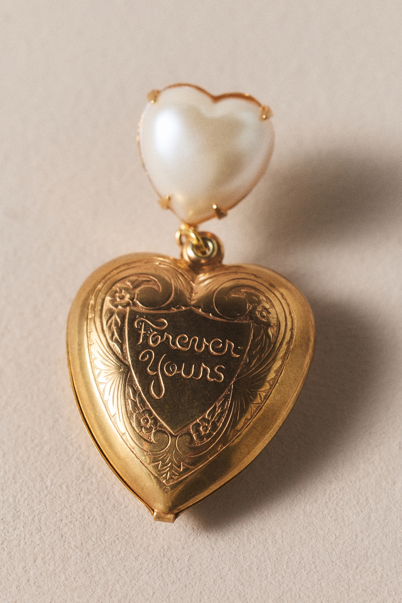 The Pink Reef Forever Yours Locket Drop Earrings