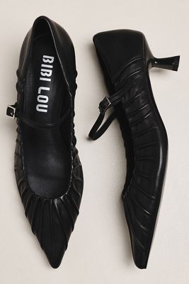 Bibi Lou Indara Scrunch Kitten Heels