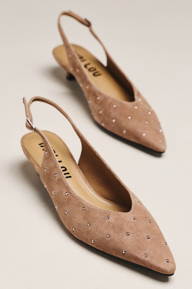 Bibi Lou Nomi Slingback Kitten Heels #1