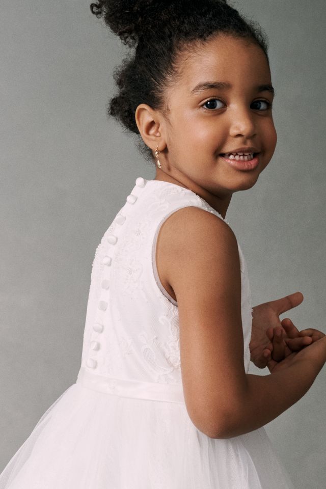 Princess Daliana Airy Tulle Flower Girl Dress #3