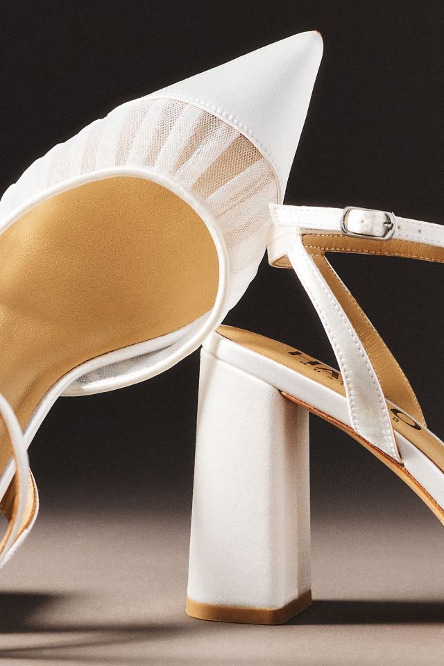 Harlo Australia Mesh Pointed-Toe Block Heels #1