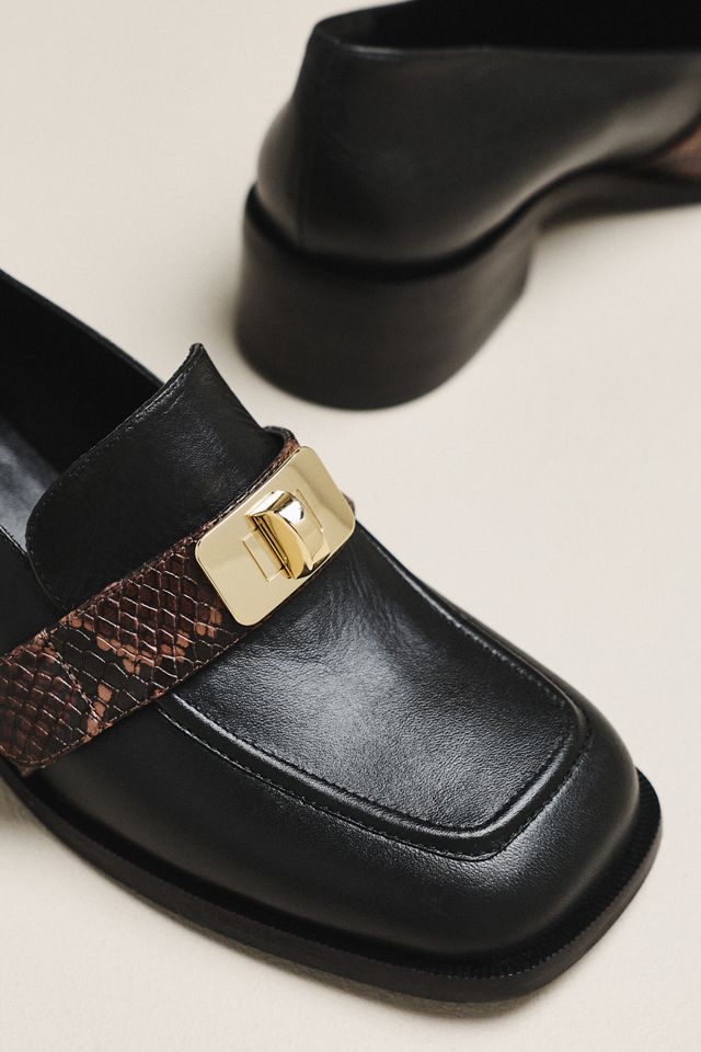 Maeve Leather Buckle Loafers #3