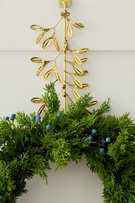 Gold Wreath Door Hanger