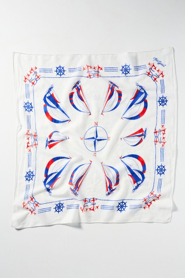 THE GREAT. Sailboat Bandana #1