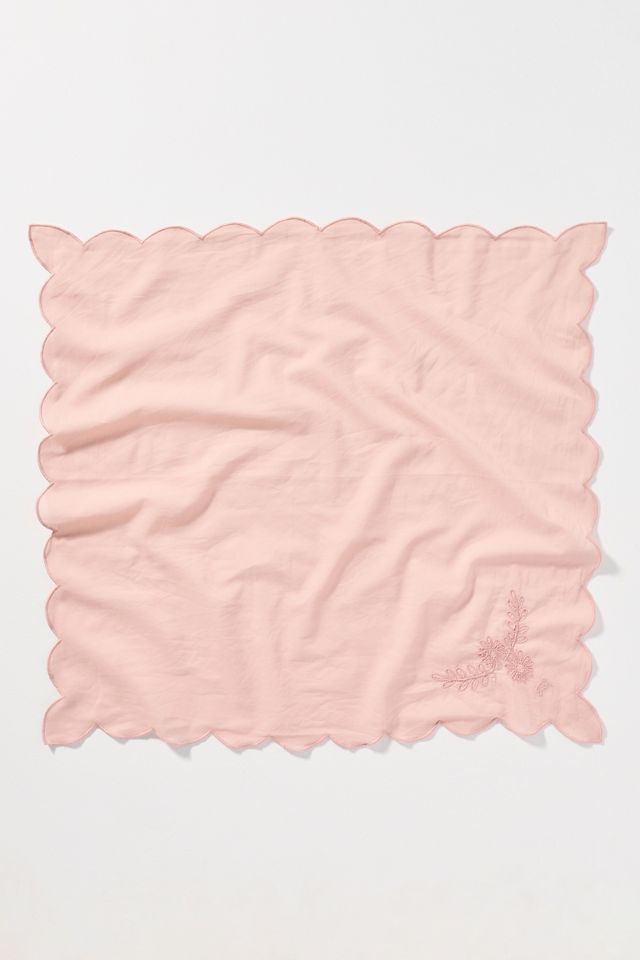 THE GREAT. 100% Cotton Scalloped Bandana #1
