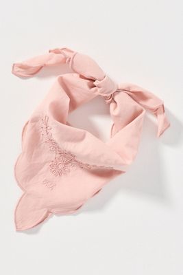 THE GREAT. 100% Cotton Scalloped Bandana