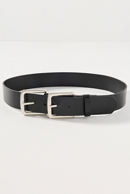 By Anthropologie Western-inspired Buckle Belt In Black