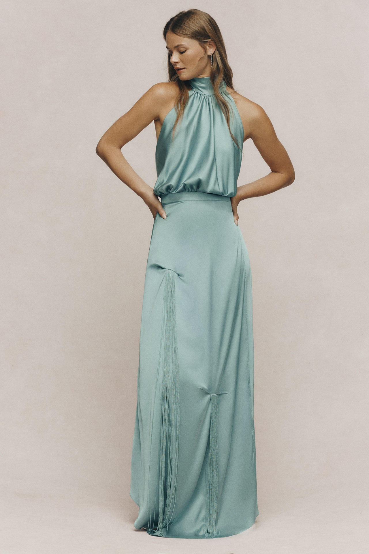 Deme By Gabriella Symphony Silk Maxi Dress