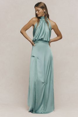 Deme By Gabriella Symphony Satin Maxi Dress