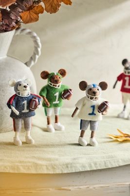 Football Mouse Felt Critter
