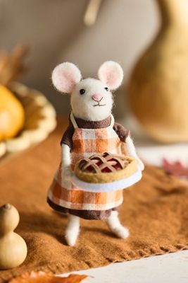 Pie Mouse Felt Critter