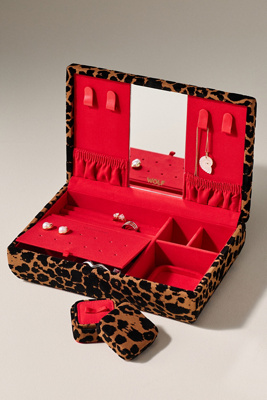 Wolf 1834 Savanna Leopard Print Jewelry Box | AnthroHome