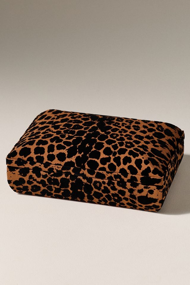 Wolf 1834 Savanna Leopard Print Jewelry Box #1