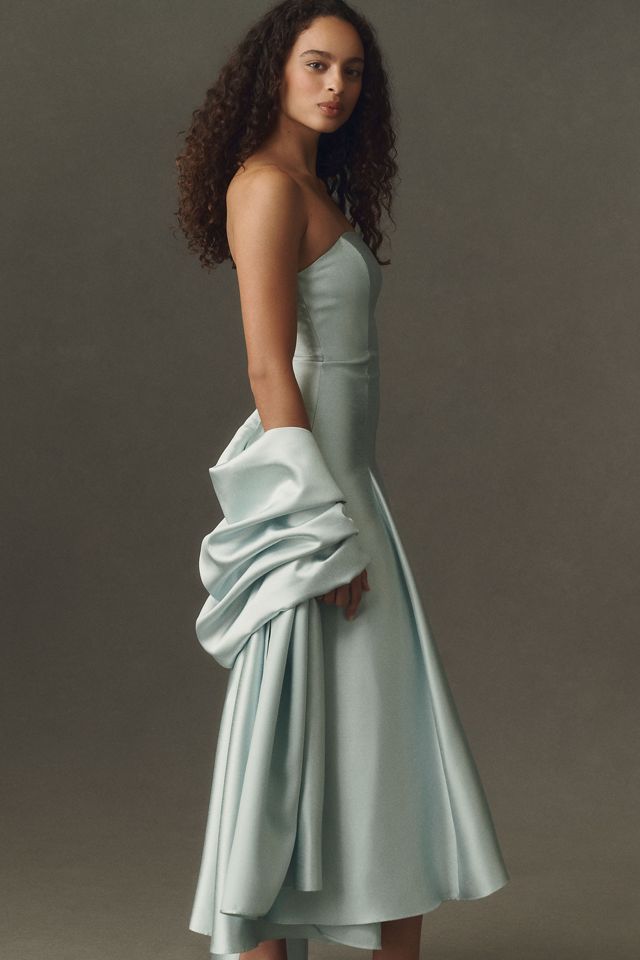 Mare Mare Strapless Drop-Waist Midi Dress #1