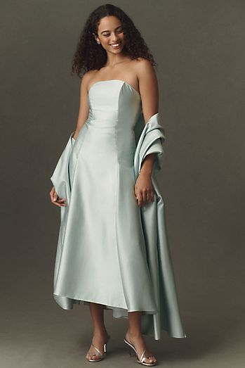 pastel dresses for wedding 22 Rainbow Bridesmaid Dress Looks We Love dimensional floral appliqus that cascade down the glitter tulle skirt Pastel mix and match elegance