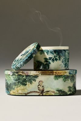 Judarn Tapestry Woody Frosted Garland Tinned Candle