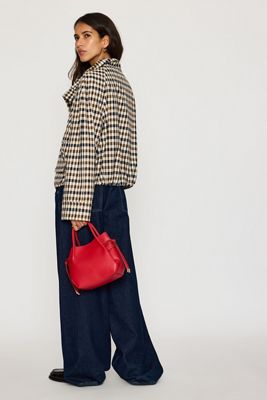 Maeve Faux-Leather Mini Tulip Satchel