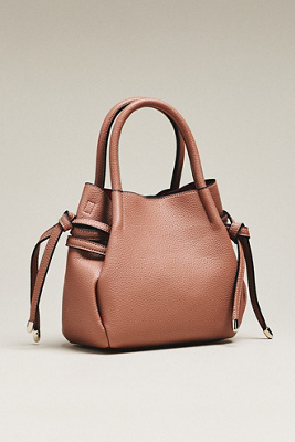 Maeve Faux-Leather Mini Tulip Satchel | Anthropologie